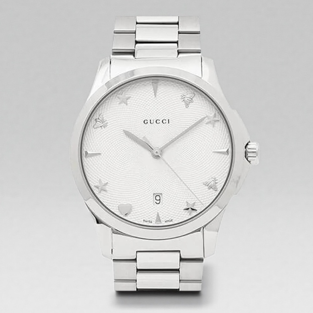 Gucci Women's G-Timeless Silver Tone 
Watch NWT
